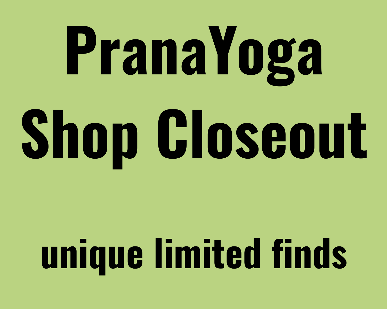 Web shop image PranaYoga Shop Closeout